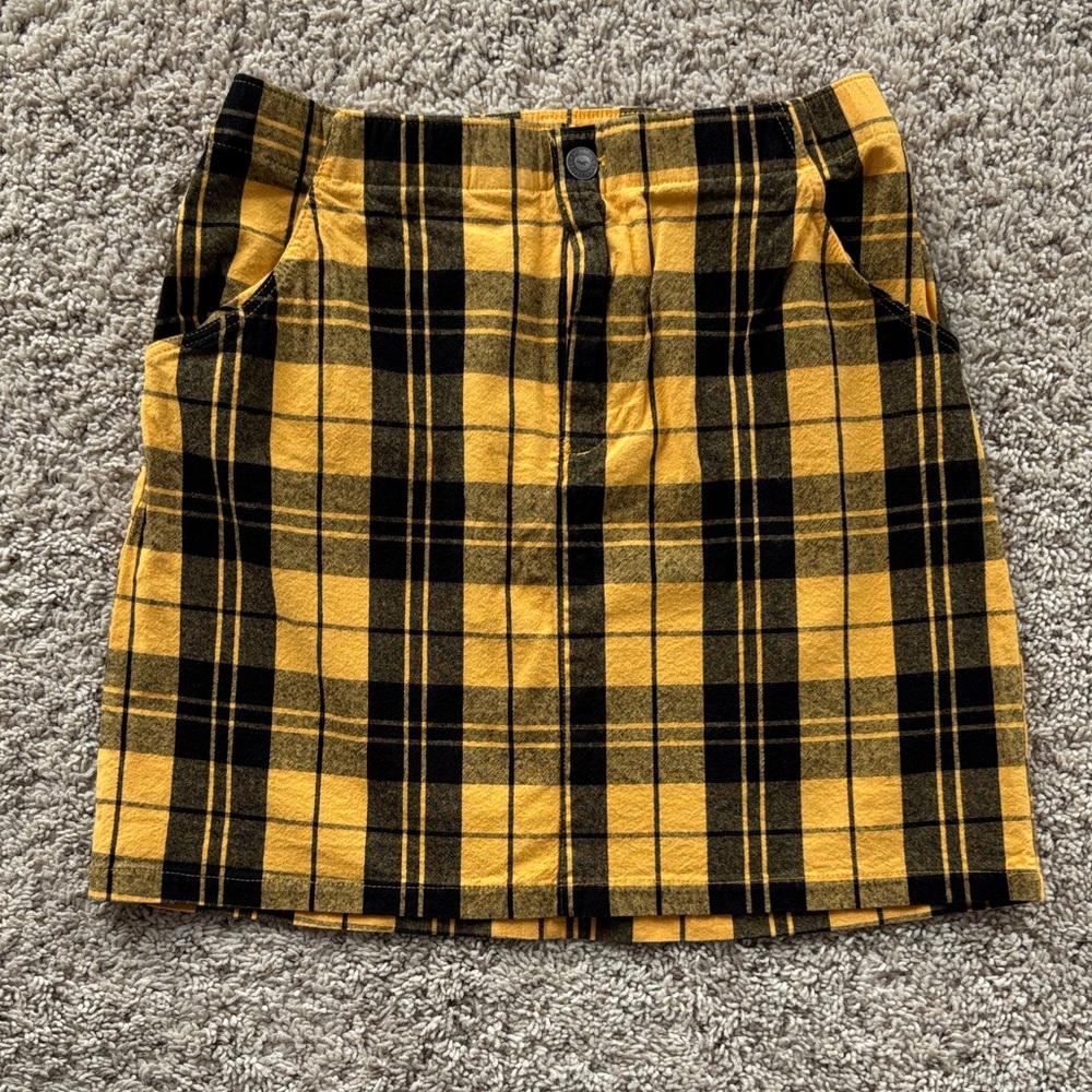 Hollister plaid skirt size S